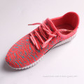 casual lace up mesh fly knit sports shoes women